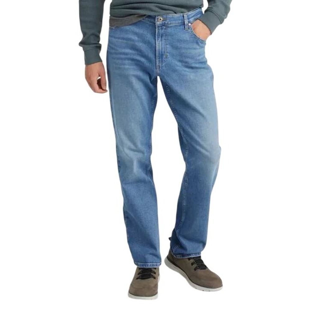 LL Bean 1912 Mens Standard Fit Blue Denim Jeans Cotton 33x29 Classic Casual